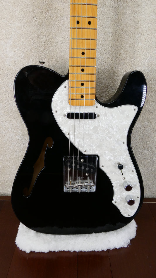 Fender Thinline Tele MIM Black NBNC #MX23040155 USED