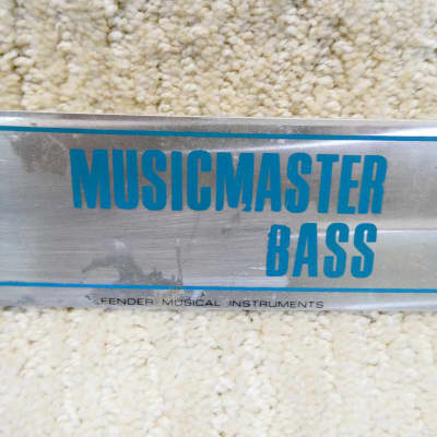 Fender MusicMaster Bass Control Plate 68 -70's Chrome Silver