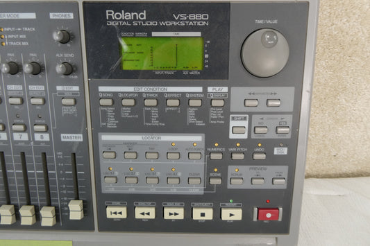 Roland VS-880 Digital Studio Workstation 1996 - 1998 - Gray Sold as is not as was or as can be !