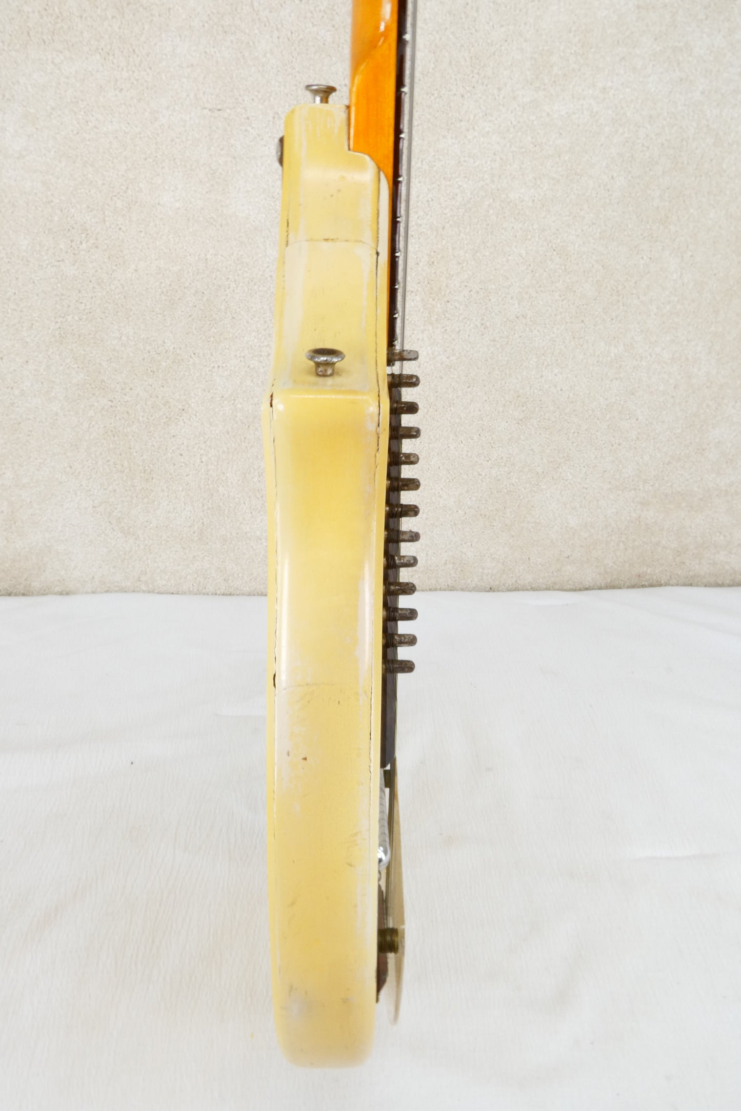 Coral Sitar Refinished to Mellow Yellow W/OHSC