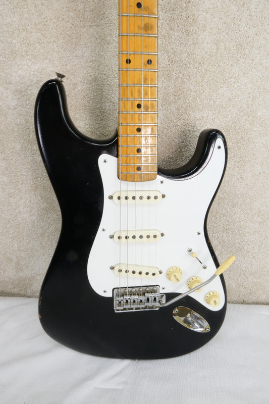 Fender Stratocaster 1958 - Black Krylon Newer Tweed Hardshell Case