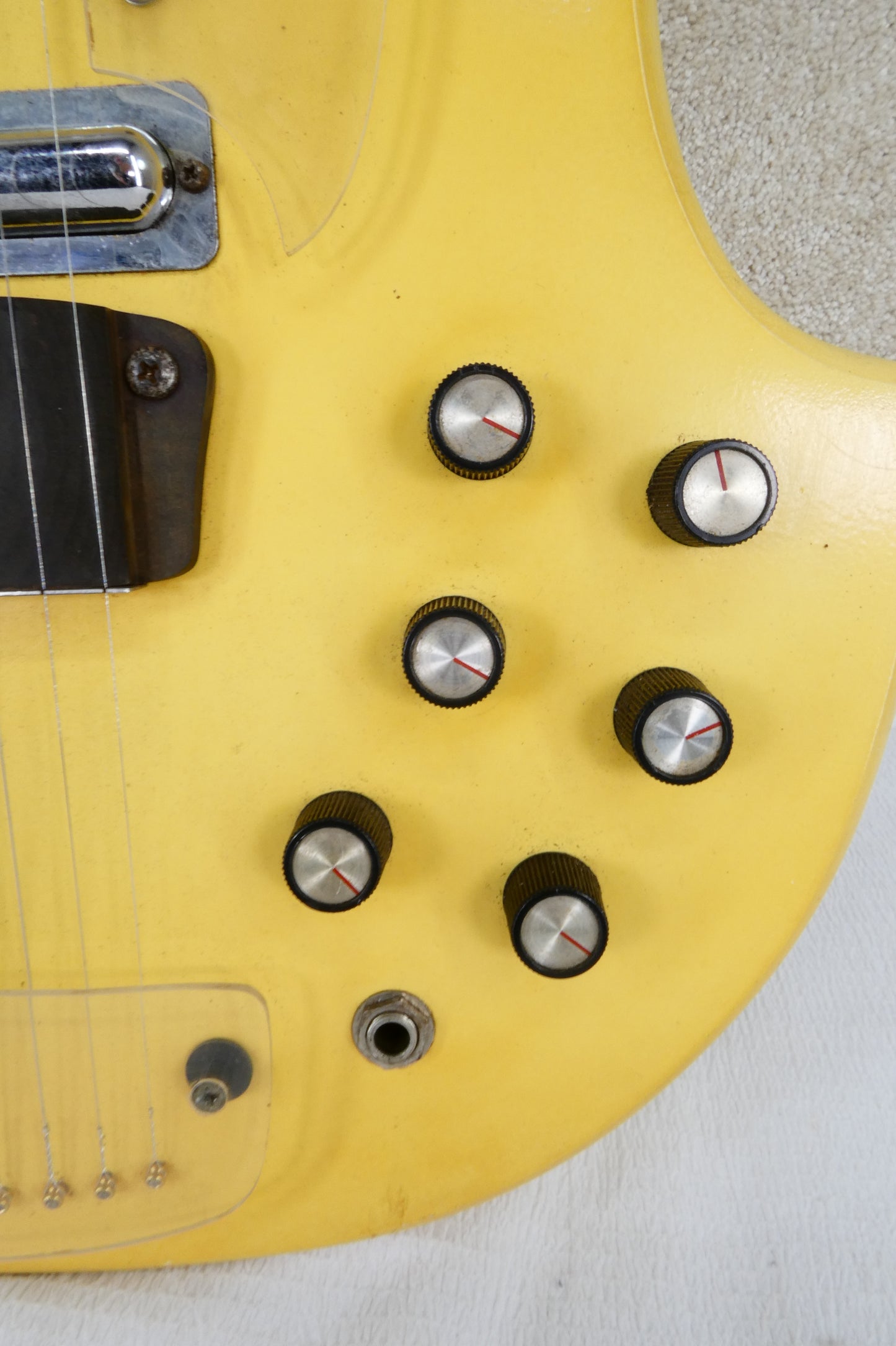 Coral Sitar Refinished to Mellow Yellow W/OHSC