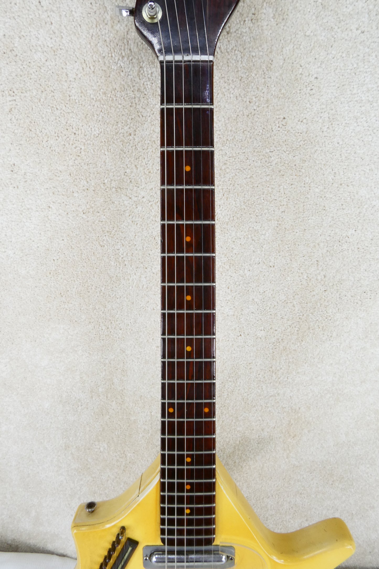 Coral Sitar Refinished to Mellow Yellow W/OHSC