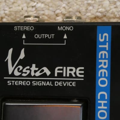 VestaFire Stereo Chorus Signal Device 1970's Black