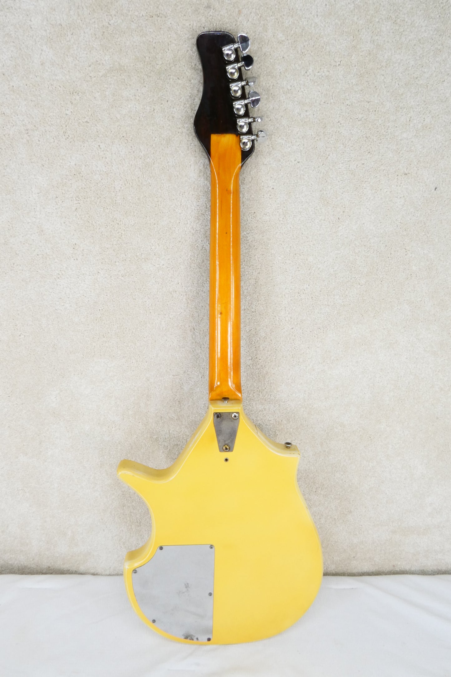 Coral Sitar Refinished to Mellow Yellow W/OHSC
