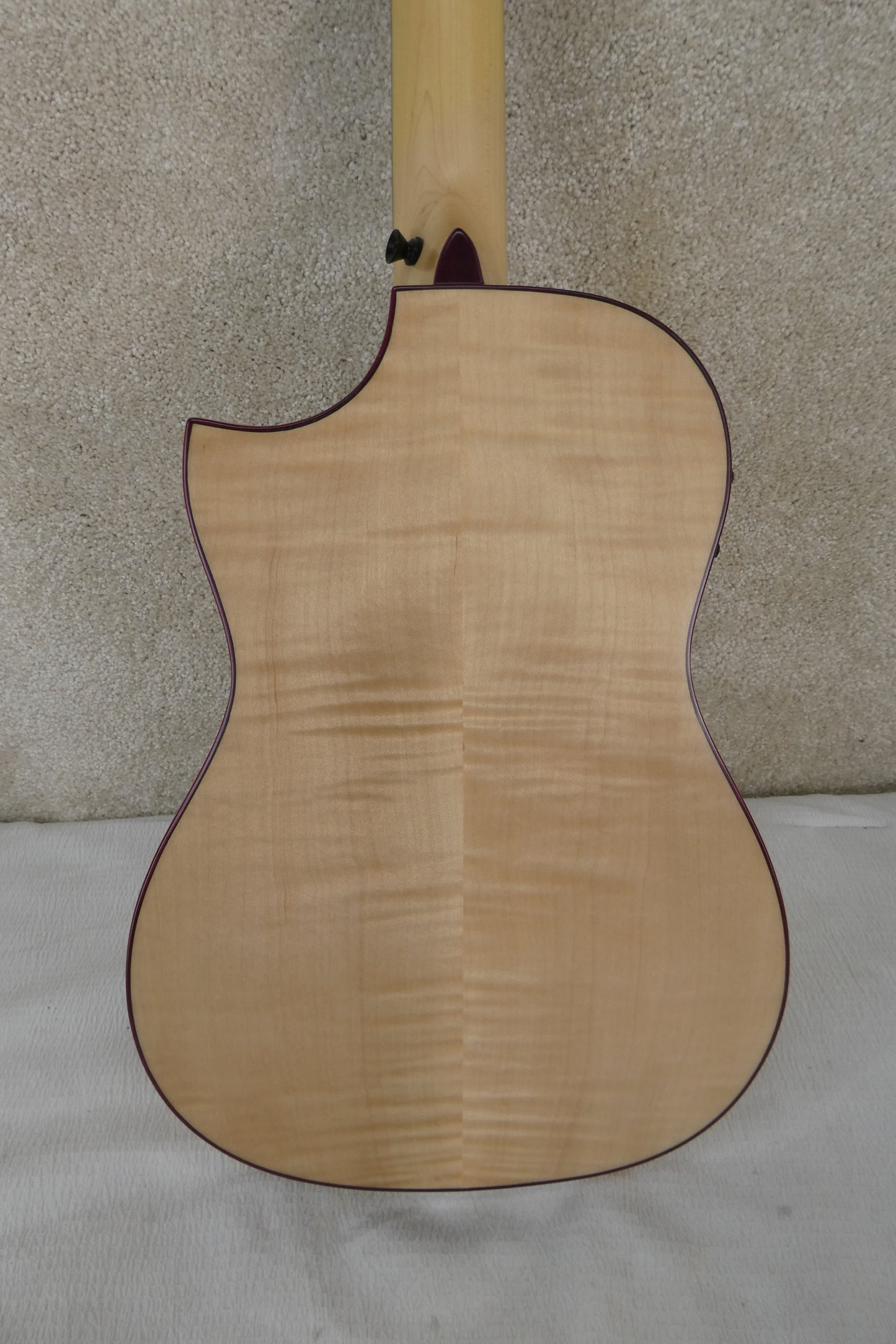 Kala All Solid Flame Maple Cutaway Baritone Ukulele w/ EQ & Bag (KA-ASFM-B-CE)