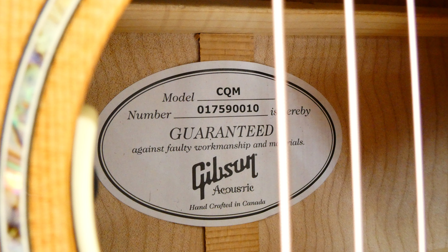 Gibson  CQM  Songmaker  2009 - Natural  Very Rare Made in Canada Guitar
