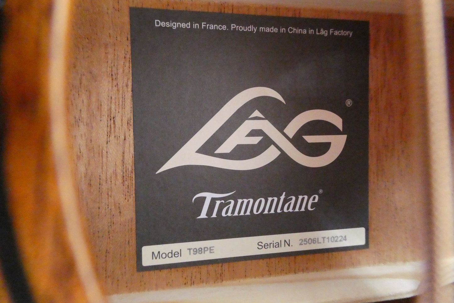 Lag T98PE Tramontane 98 Parlor Acoustic-Electric Acoustic-Electric