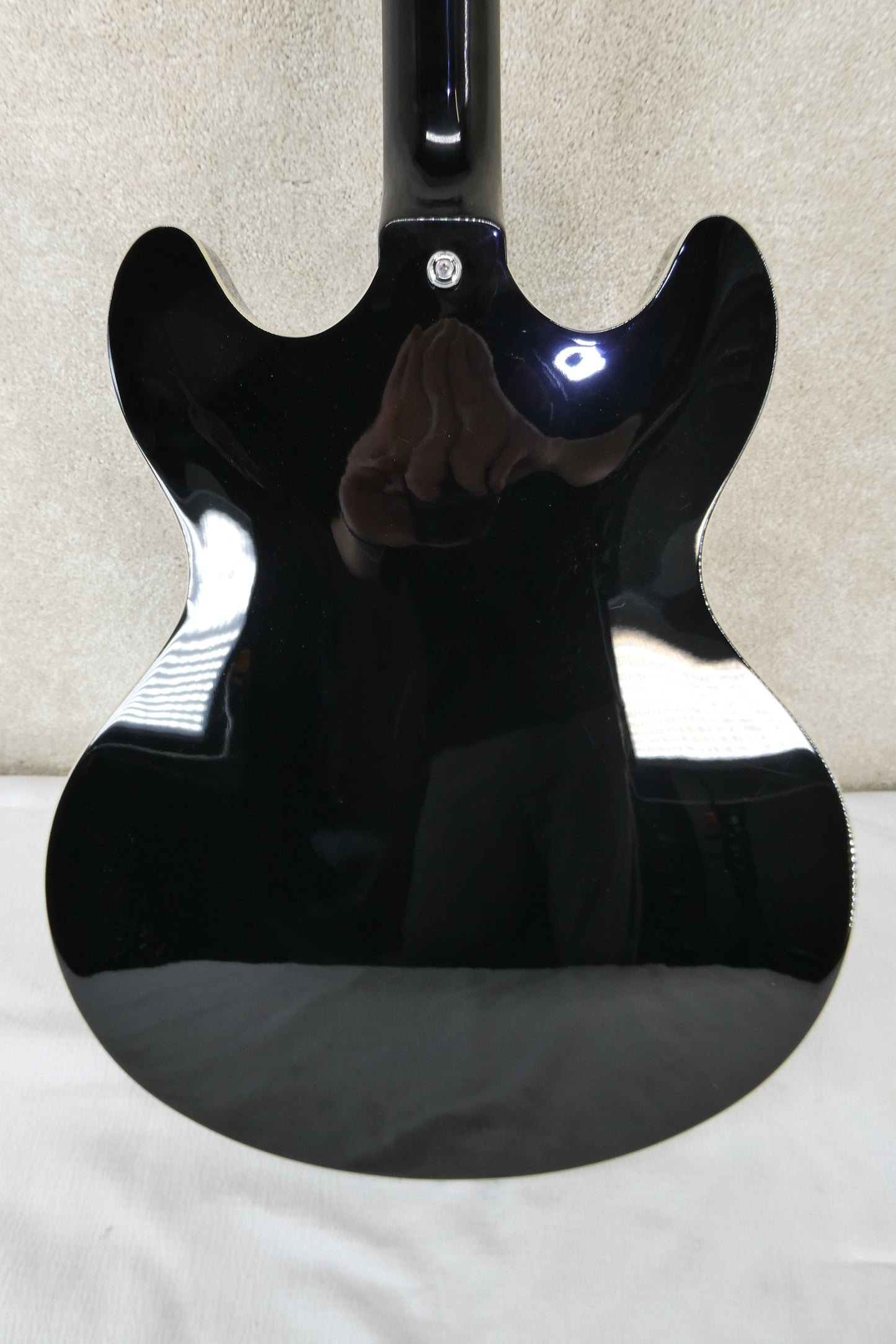 D'Angelico Premier DC Semi-Hollow Double Cutaway with Stairstep Tailpiece 2015 - Black w/GB USED