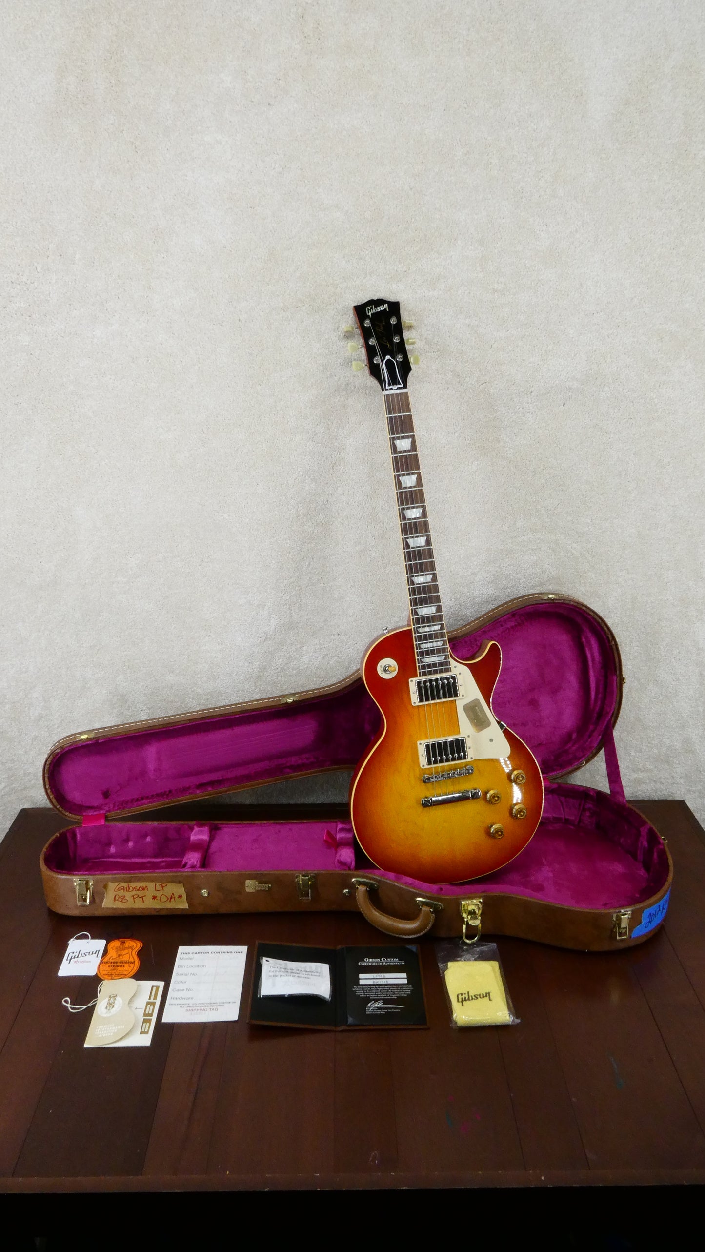 Gibson 2012 Les Paul Custom Shop 58 Plaintop #821718  w/OHSC USED