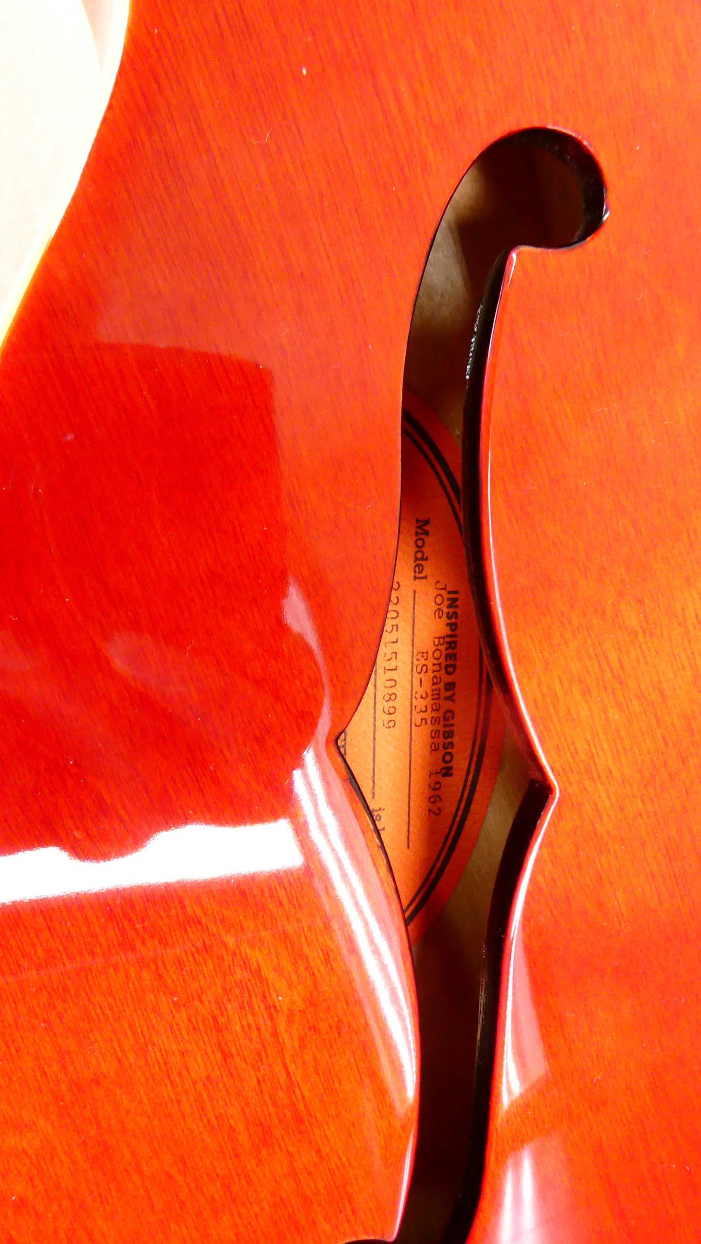 Epiphone Joe Bonamassa '62 ES-335 Sixties Cherry Red Custom Shop #22051510899 w/OHSC USED