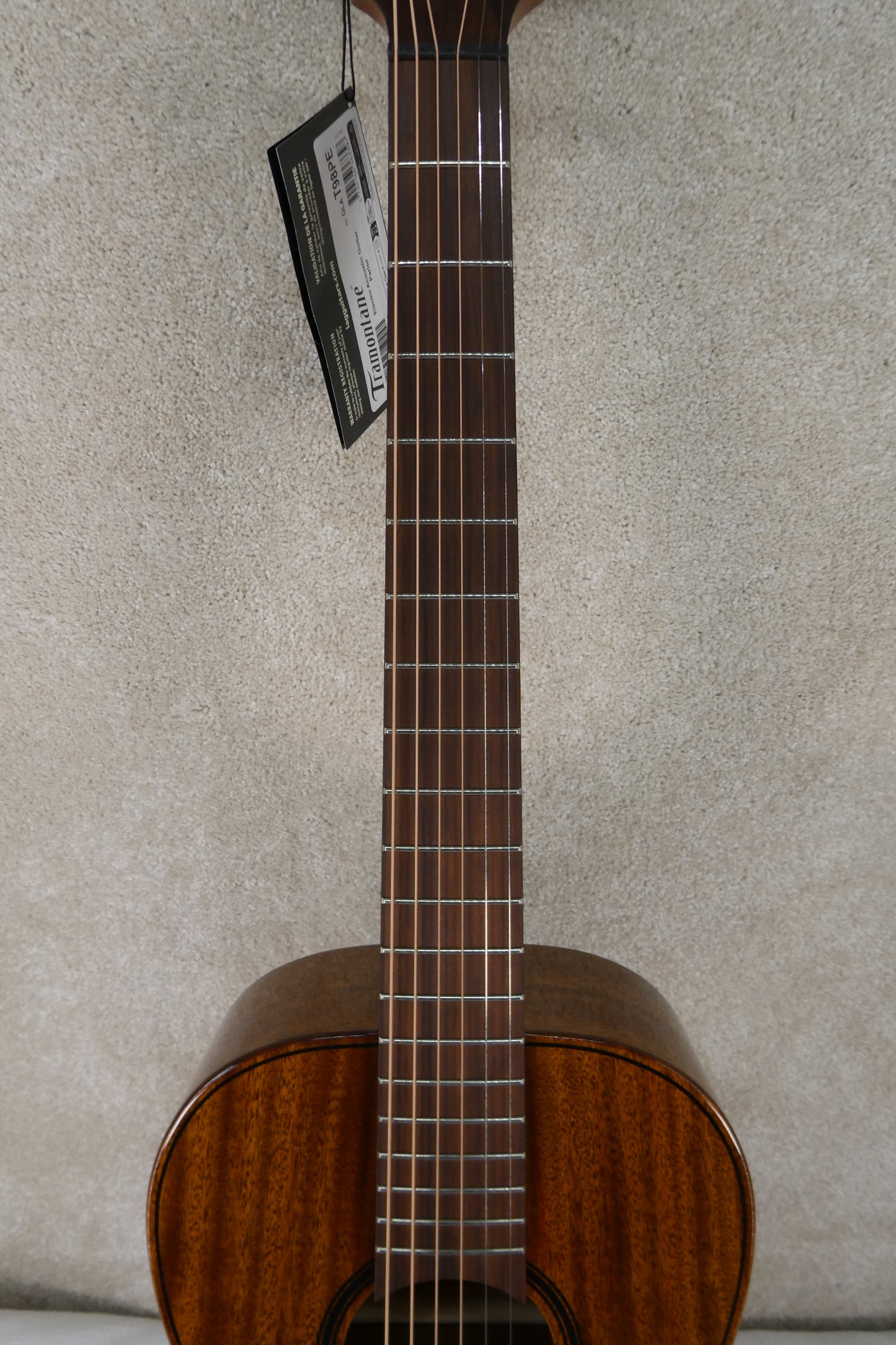 Lag T98PE Tramontane 98 Parlor Acoustic-Electric Acoustic-Electric