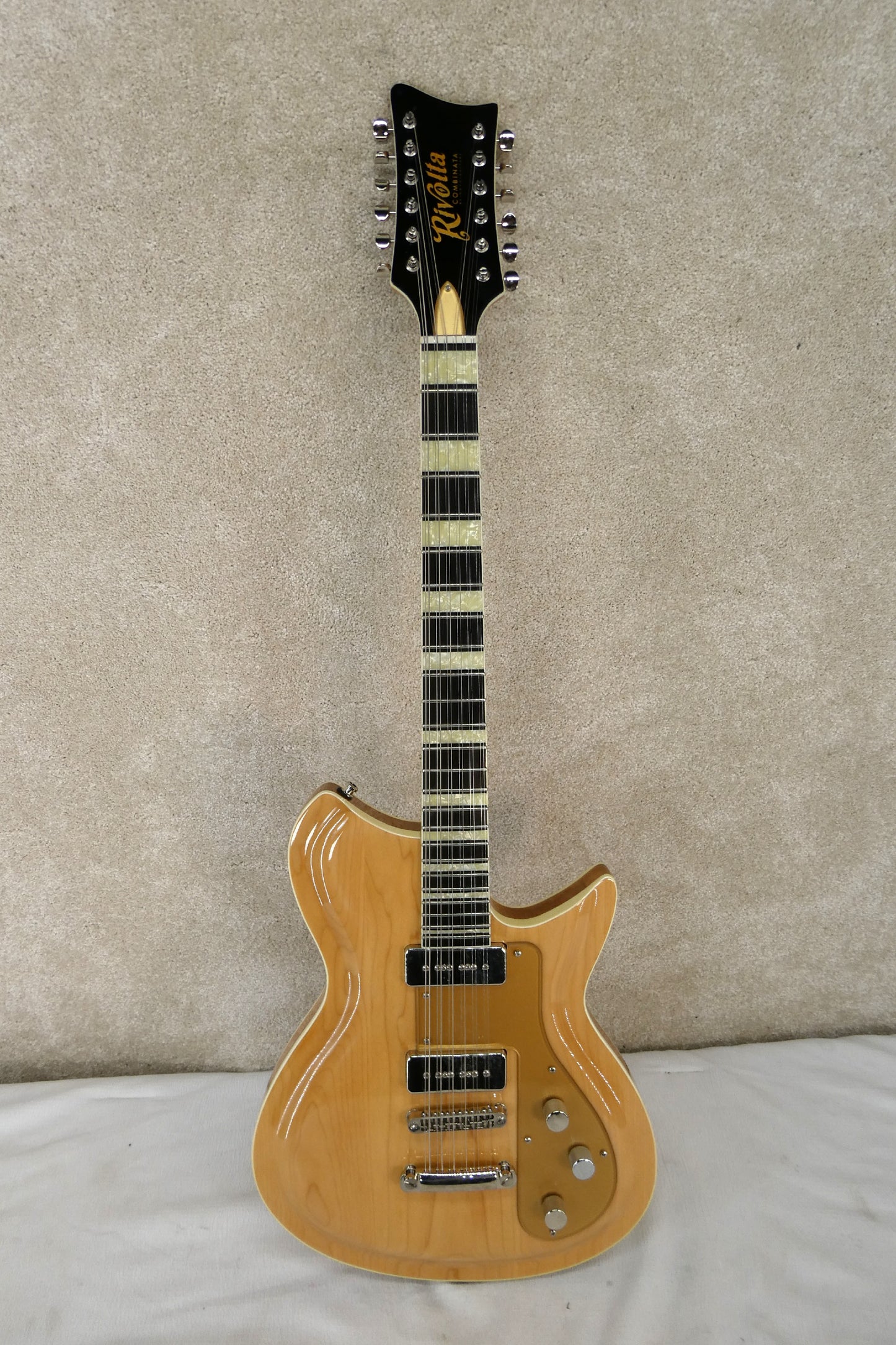 Rivolta Combinata 12 String - Blonde with Gig bag Modified