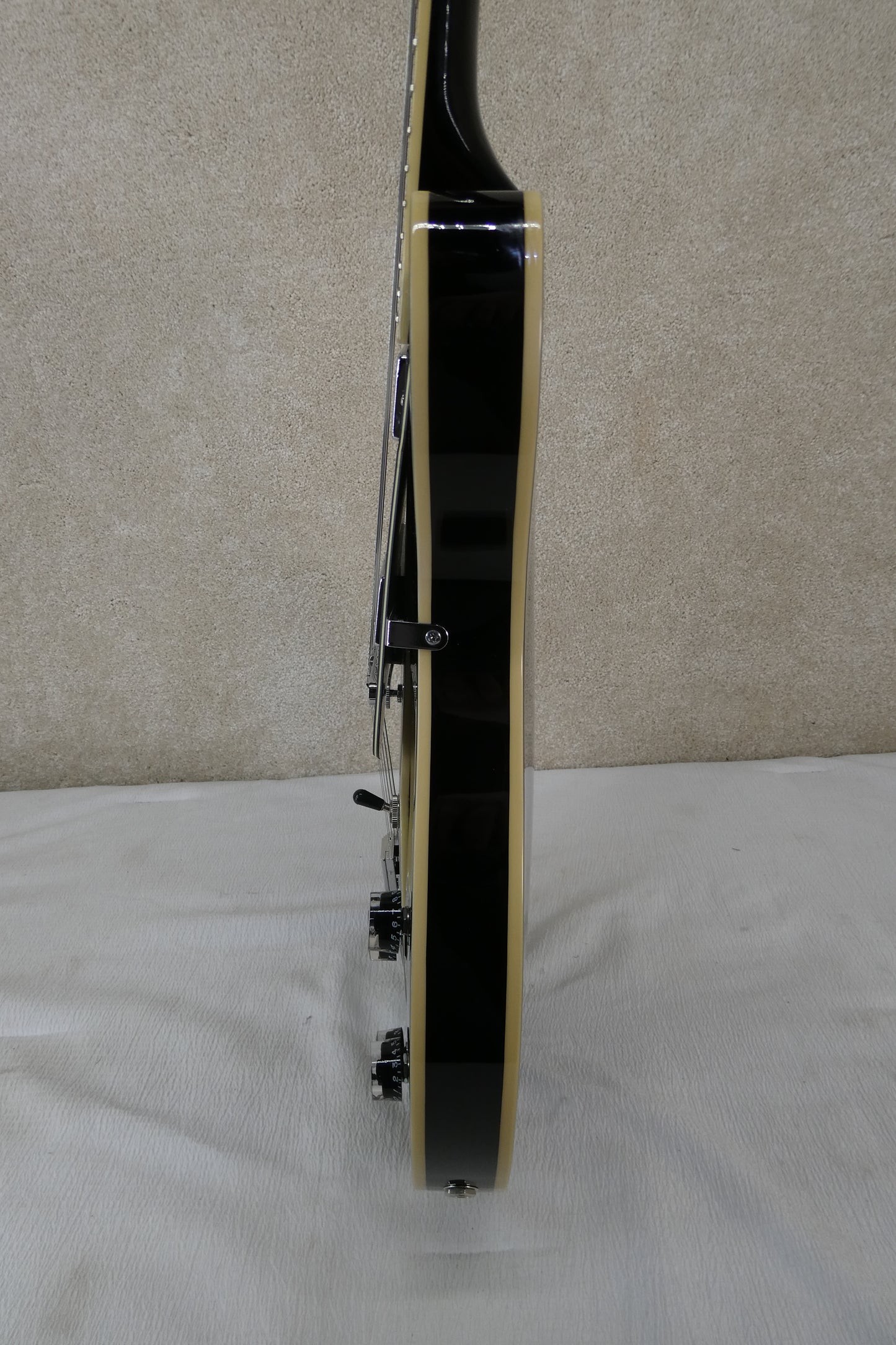 D'Angelico Premier DC Semi-Hollow Double Cutaway with Stairstep Tailpiece 2015 - Black w/GB USED