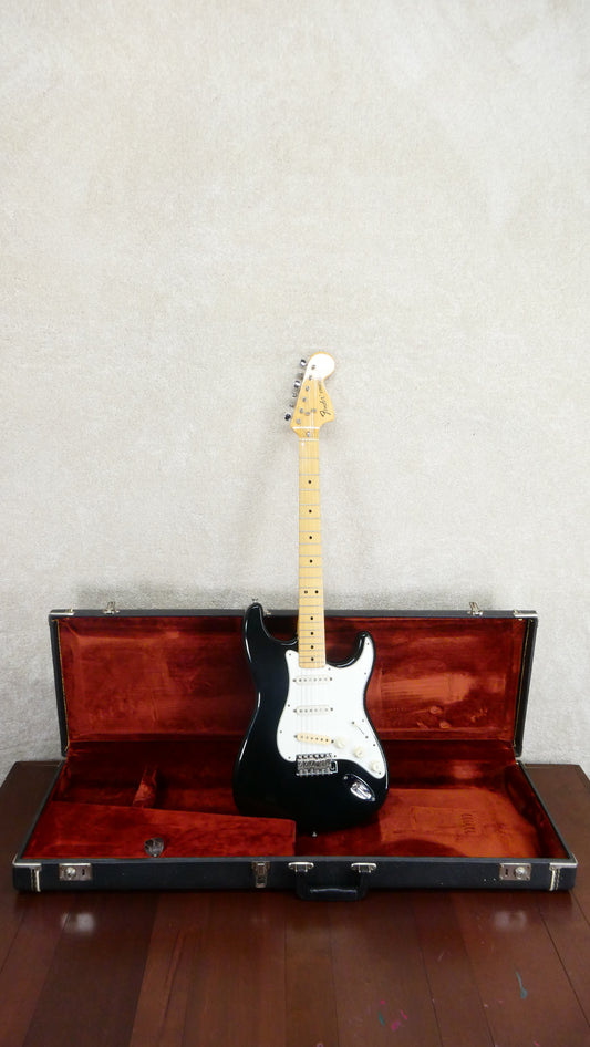 Fender Stratocaster 1974 - Black w/OHSC USED #558316