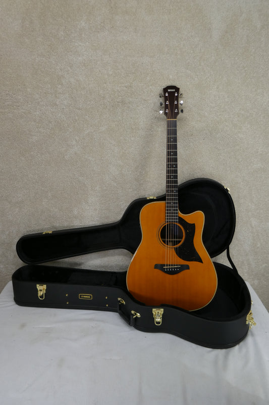 Yamaha A5R-VN Dreadnought with Electronics 2010s - Vintage Natural