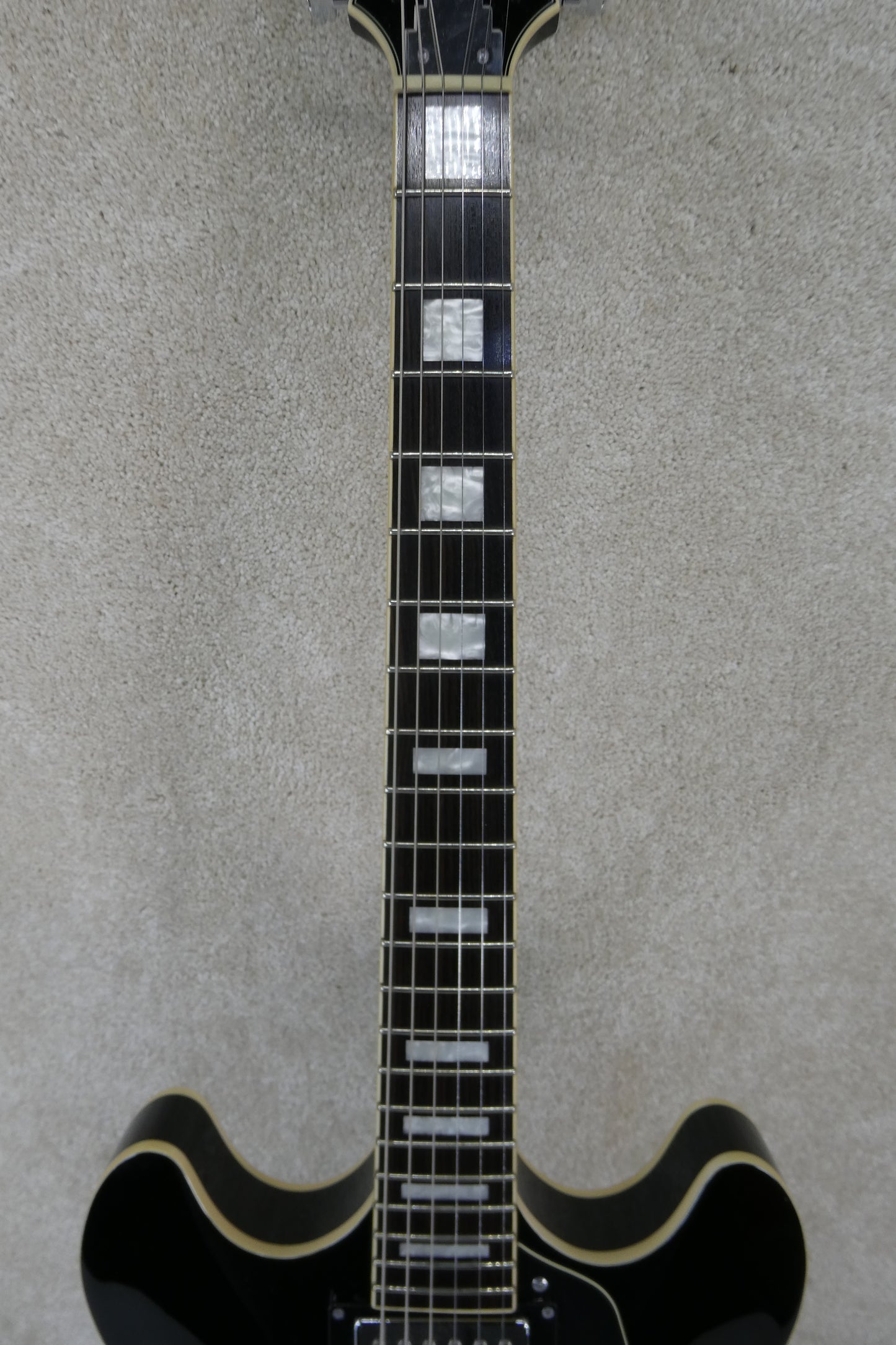 D'Angelico Premier DC Semi-Hollow Double Cutaway with Stairstep Tailpiece 2015 - Black w/GB USED