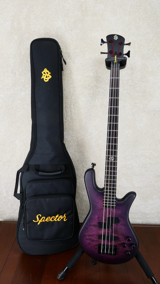 Spector NS Pulse II Bass 4 Ultra Violet 2010's w/Branded GB #W22135 USED