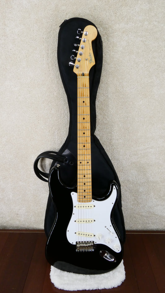 Fender Strat MIJ 1989 Black Noiseless PUPs w/GB #E973480 USED
