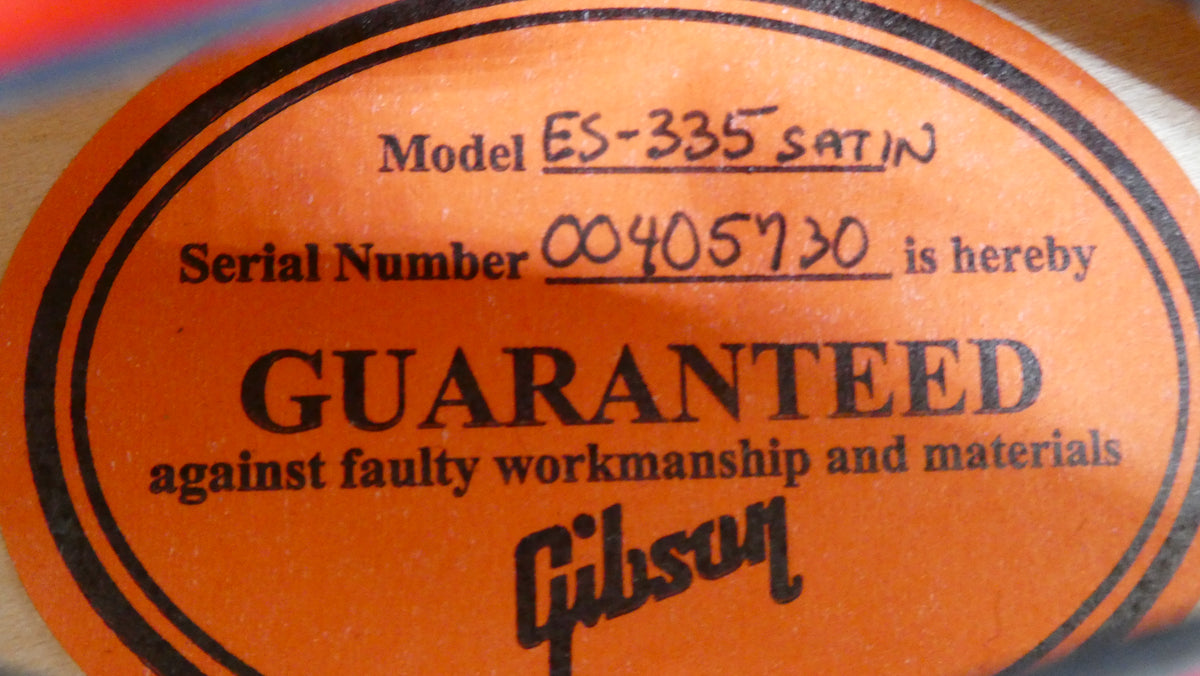 Gibson ES-335 Satin Faded 2005 w/OHSC #405730 USED
