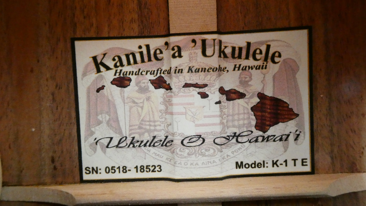 Kanile'a'Ukulele K-1 TE Used