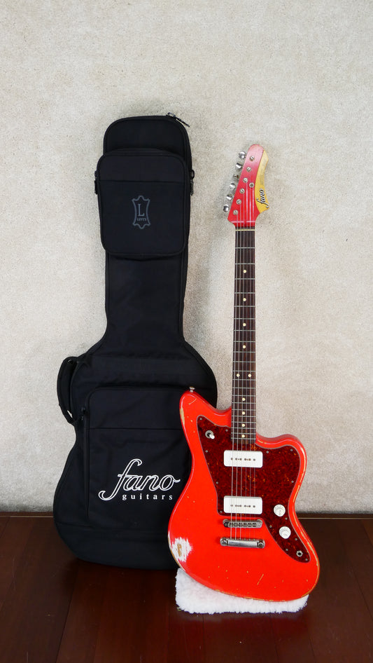 Fano Artifact JM-6 2006 'Fiesta Red' with Gig Bag Used