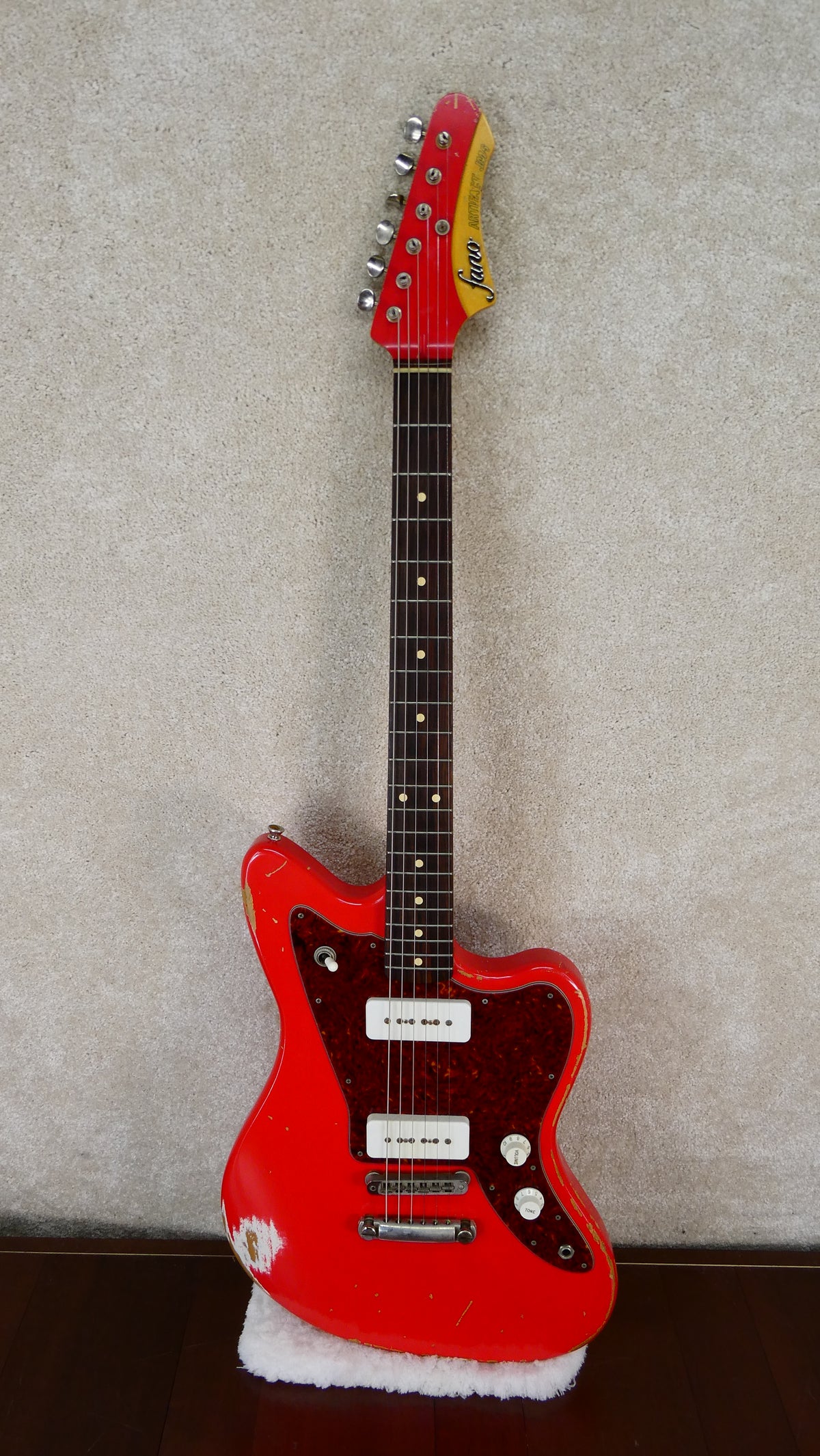Fano Artifact JM-6 2006 'Fiesta Red' with Gig Bag Used