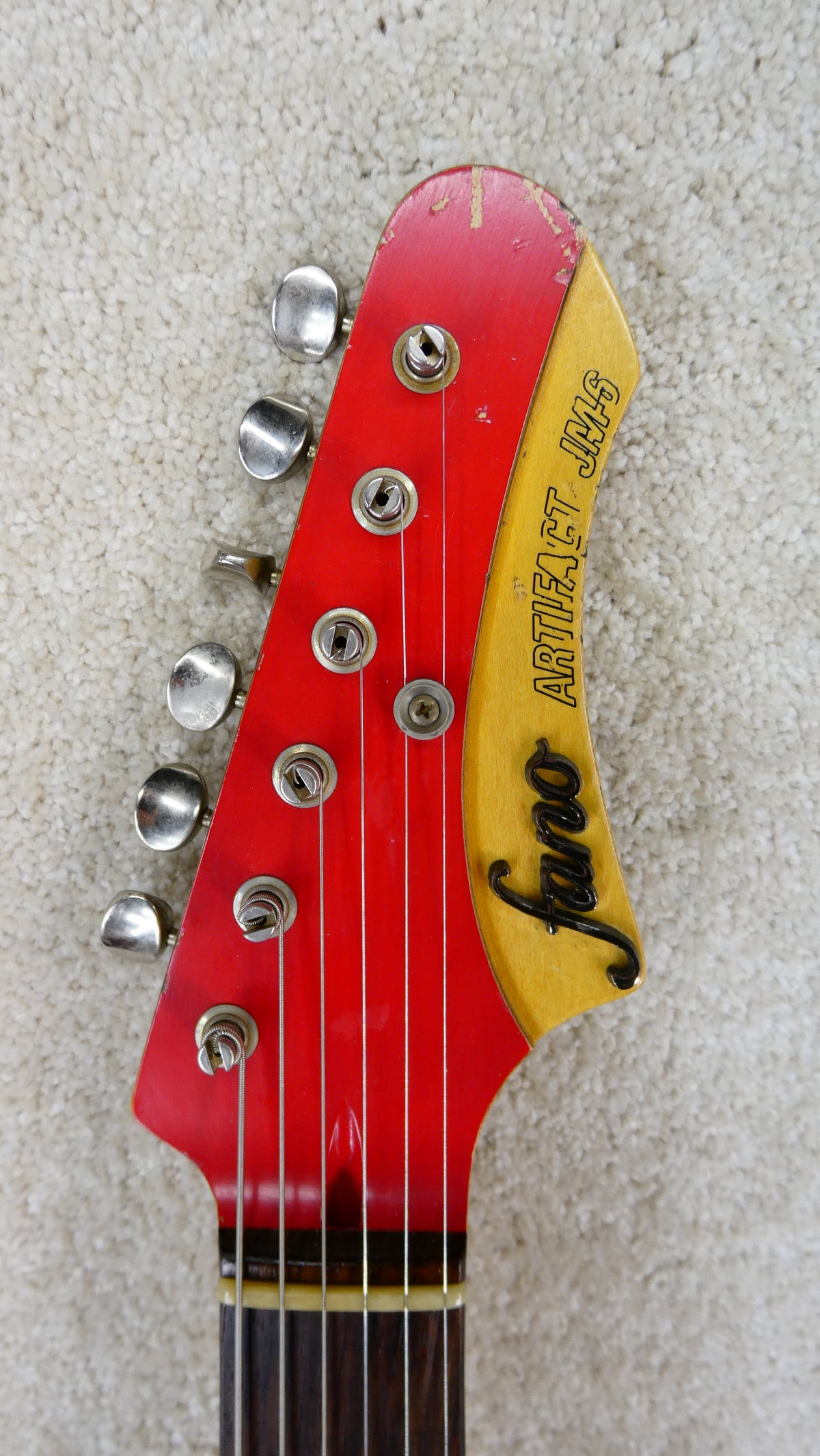 Fano Artifact JM-6 2006 'Fiesta Red' with Gig Bag Used