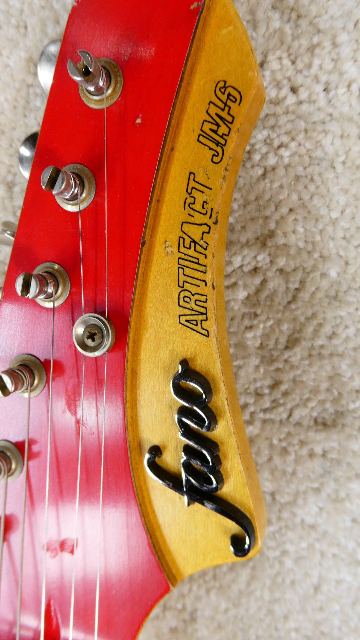Fano Artifact JM-6 2006 'Fiesta Red' with Gig Bag Used