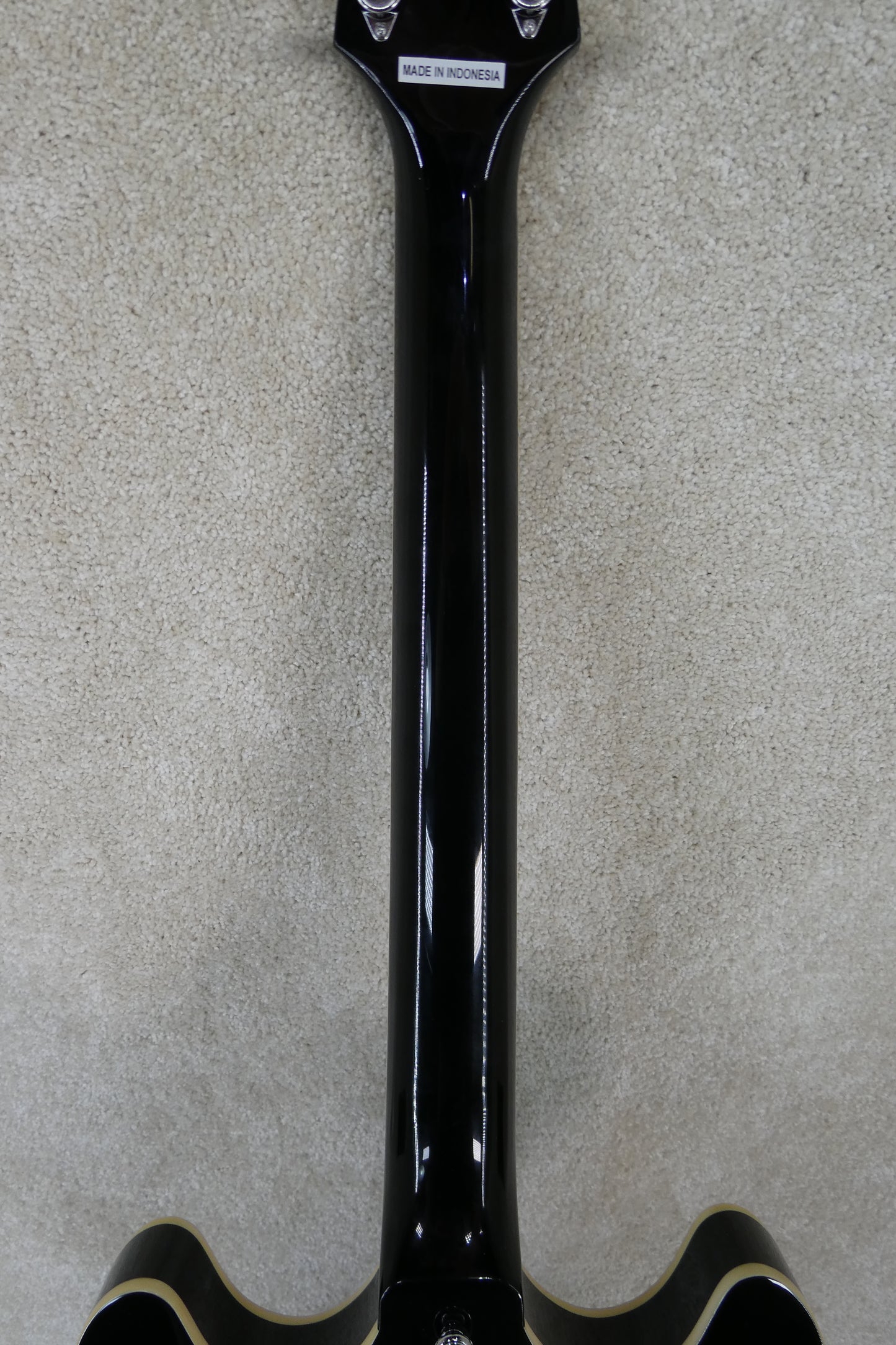 D'Angelico Premier DC Semi-Hollow Double Cutaway with Stairstep Tailpiece 2015 - Black w/GB USED