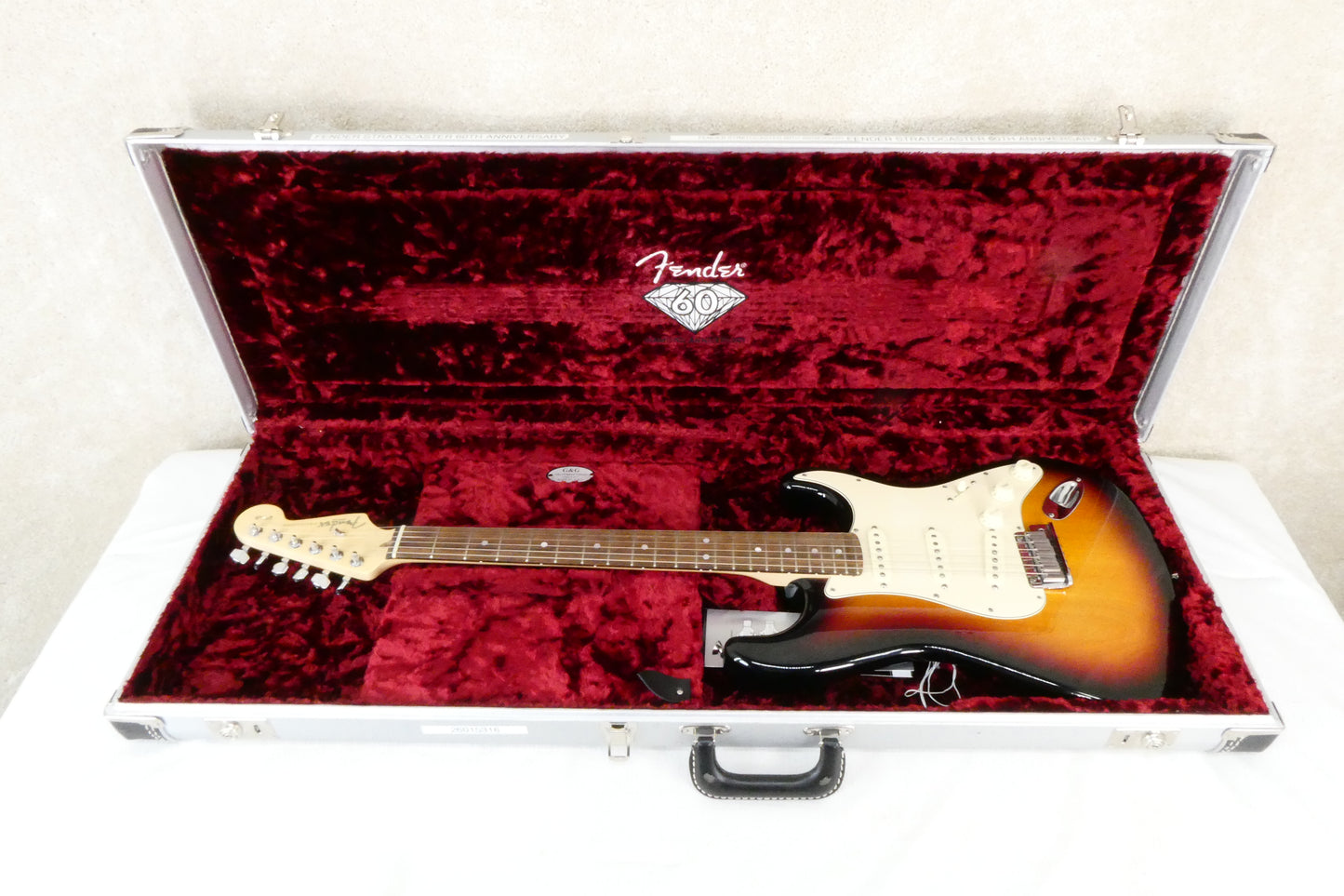 Fender 60th Anniversary Stratocaster with Silver Anniversary Case