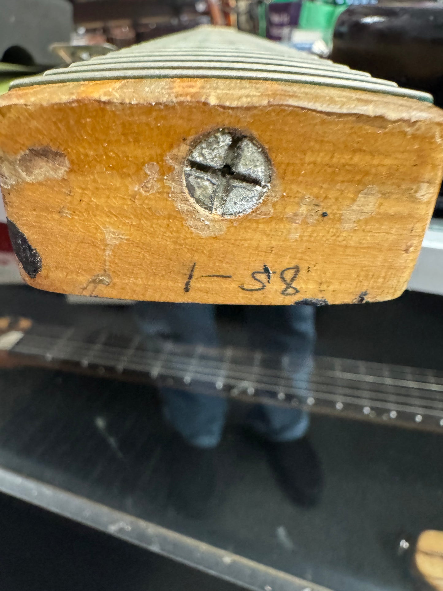 Fender  Stratocaster 1958 - Black Krylon  Newer Tweed Hardshell Case