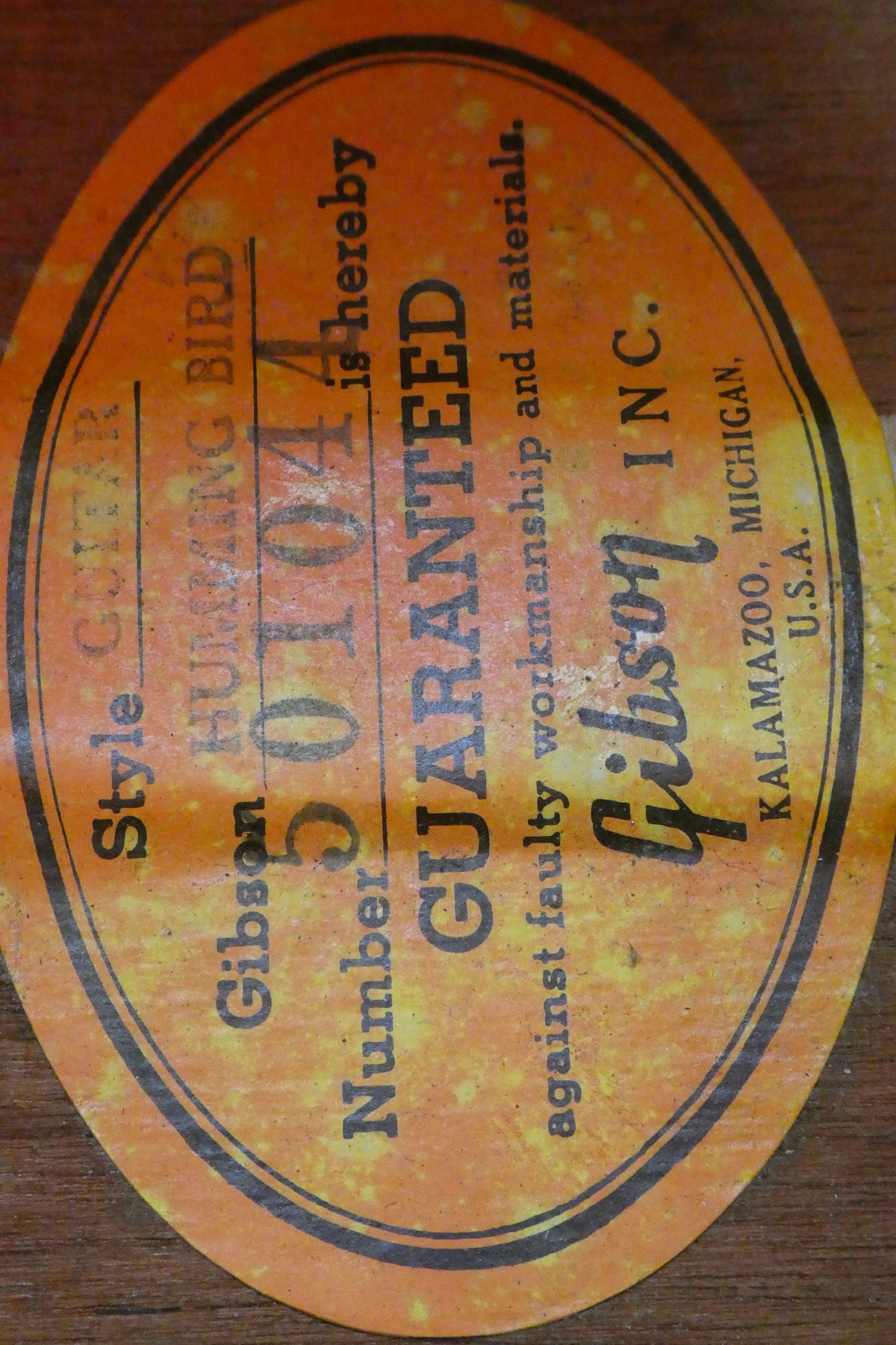 Gibson Hummingbird 1963 - 1968 - Natural