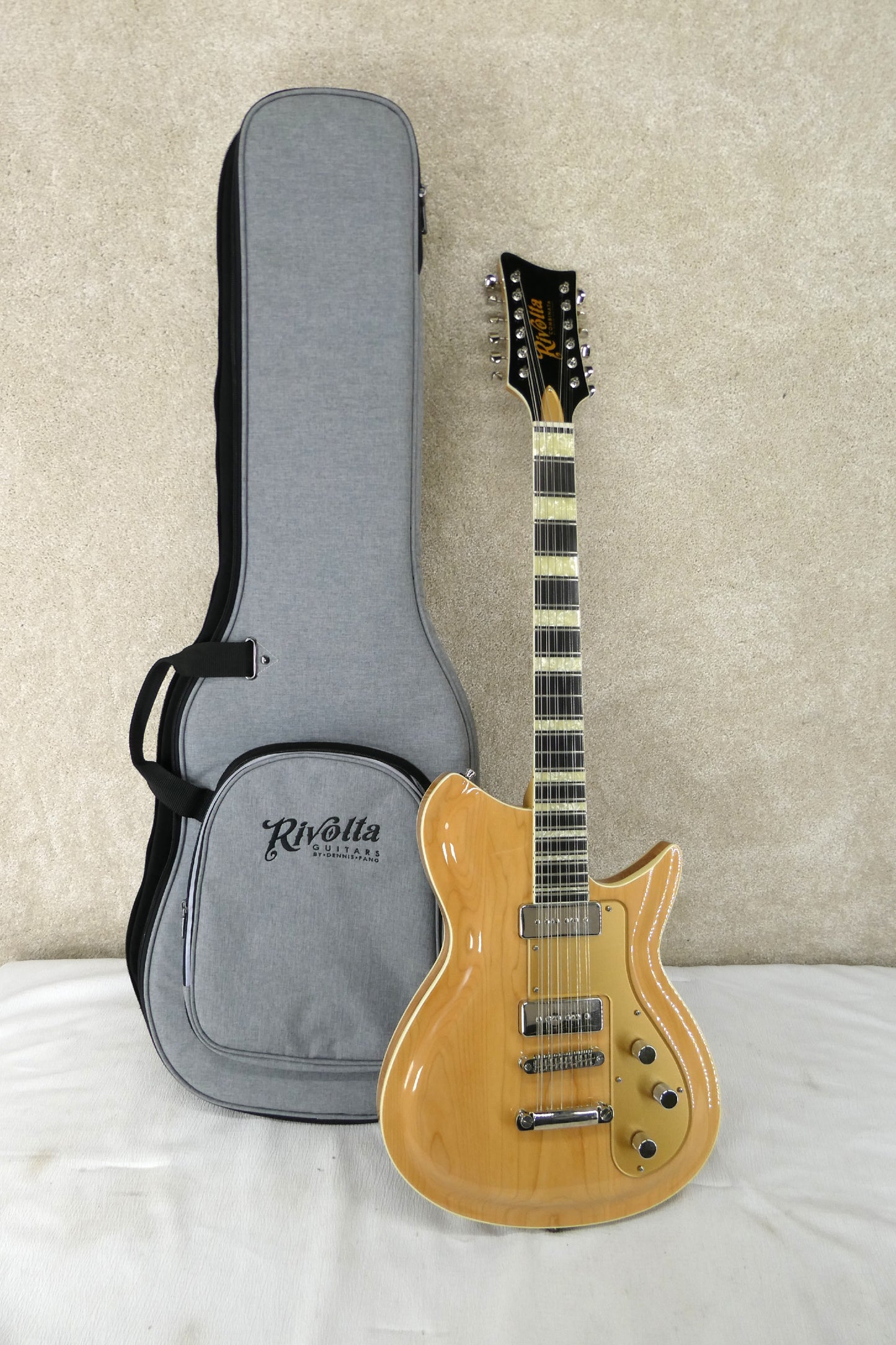 Rivolta Combinata 12 String - Blonde with Gig bag Modified