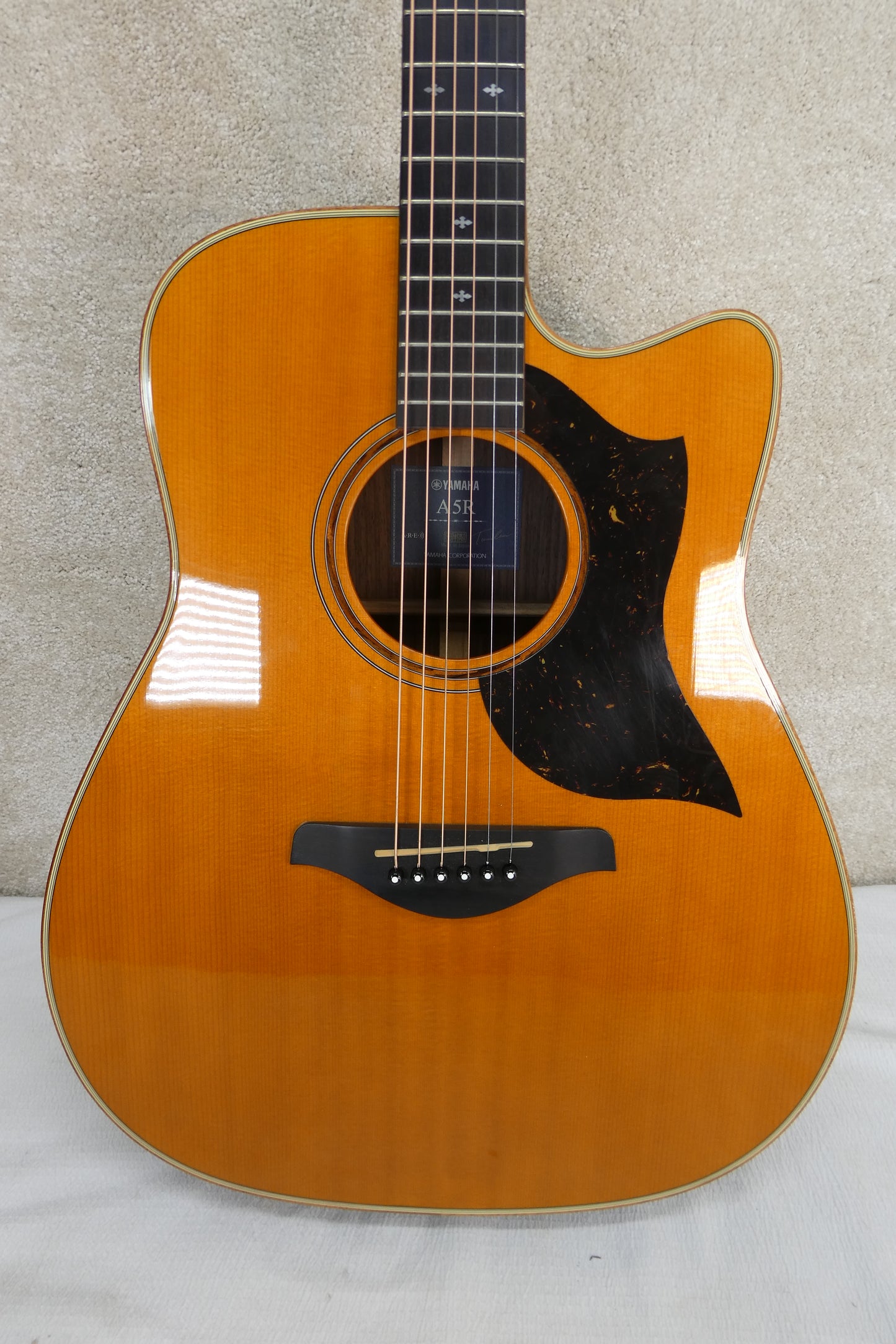 Yamaha A5R-VN Dreadnought with Electronics 2010s - Vintage Natural