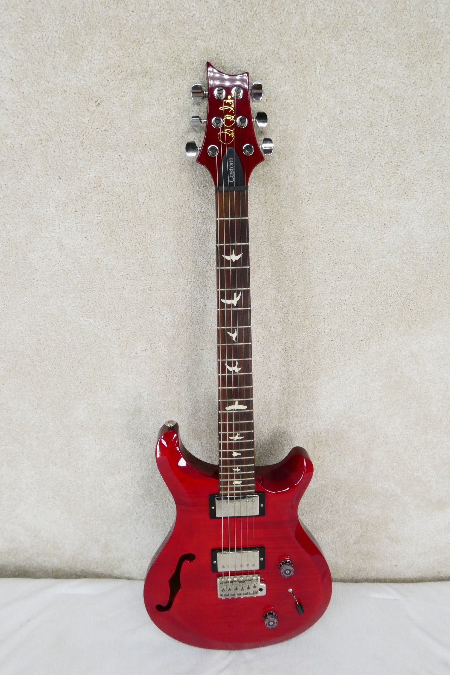 PRS S2 Custom 22 Semi Hollow Trans Red  with PRS Gig Bag