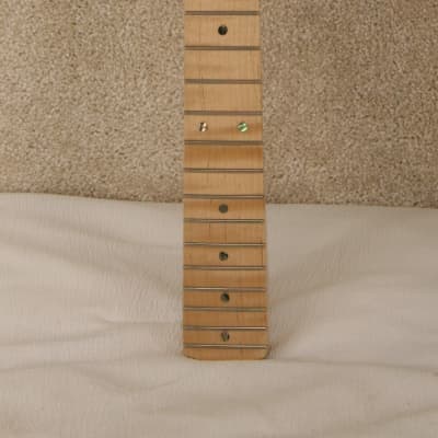Unknown S Style Flame Maple guitar neck - Clear
