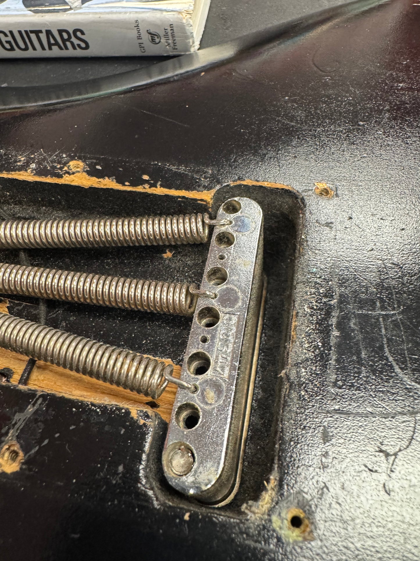 Fender  Stratocaster 1958 - Black Krylon  Newer Tweed Hardshell Case