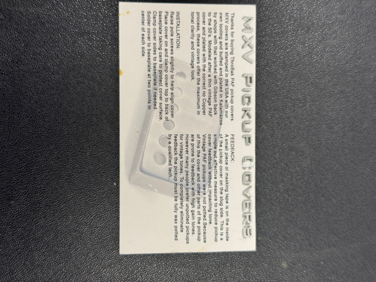 ThroBak Maximum Vintage Pickups  Maximum Vintage Neck and Authentic PAF in Bridge