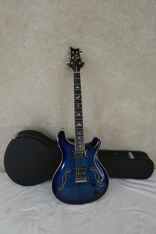 PRS SE  Hollowbody Blue Burst With HSC