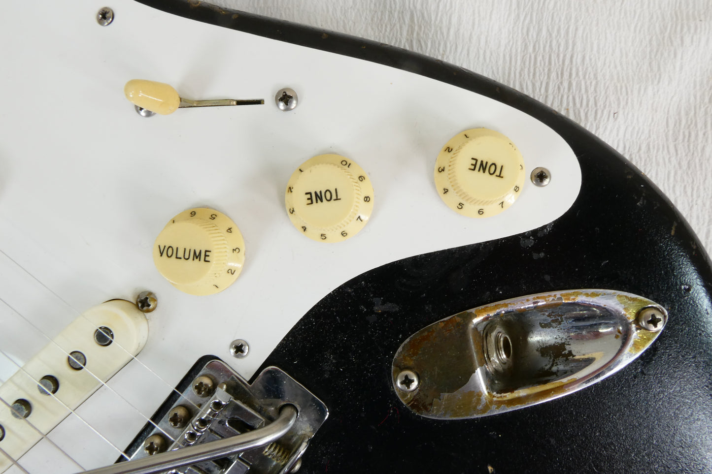 Fender  Stratocaster 1958 - Black Krylon  Newer Tweed Hardshell Case