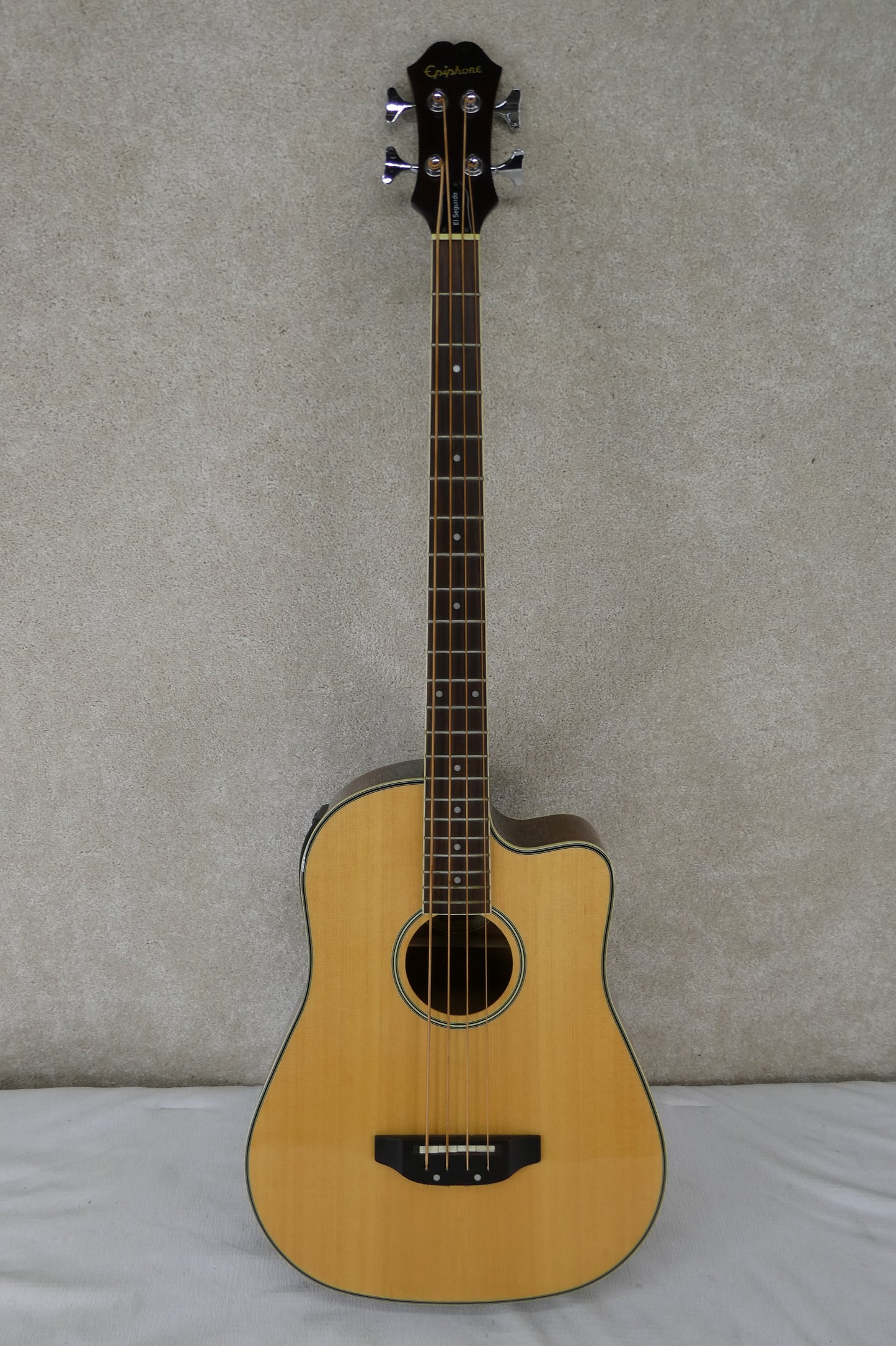 Epiphone El Segundo Acoustic Electric Bass Guitar - Natural