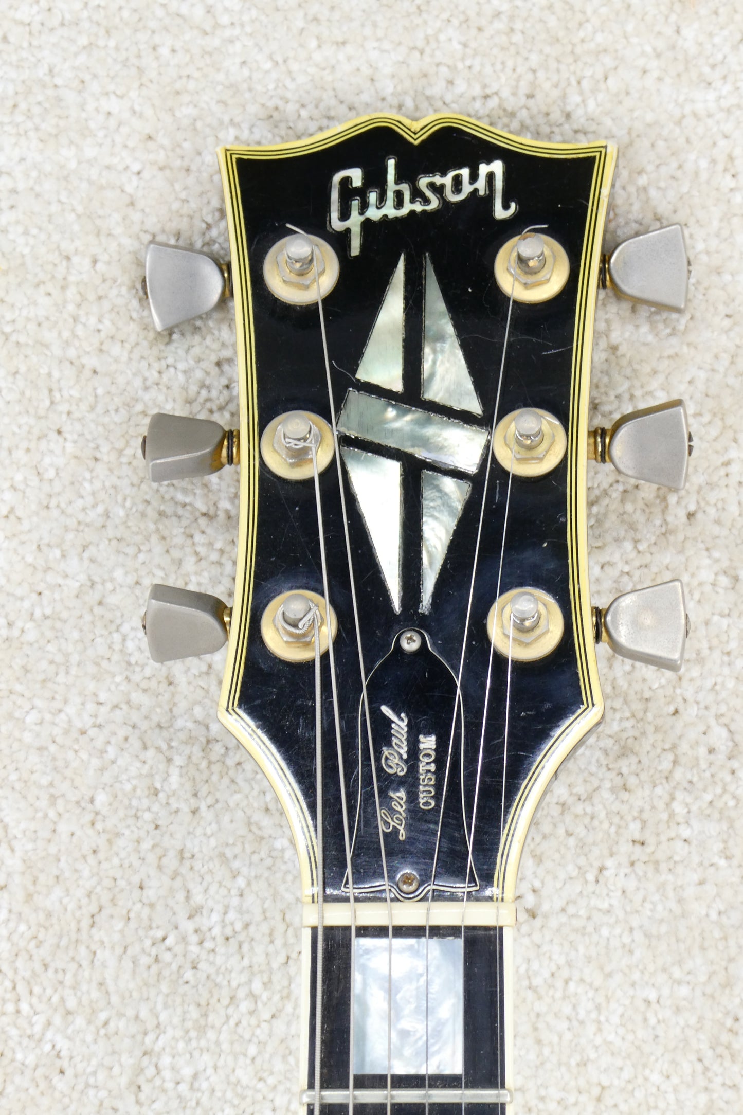 Gibson Les Paul Custom Ebony Black W/Lollar Imperial pickups OHSC