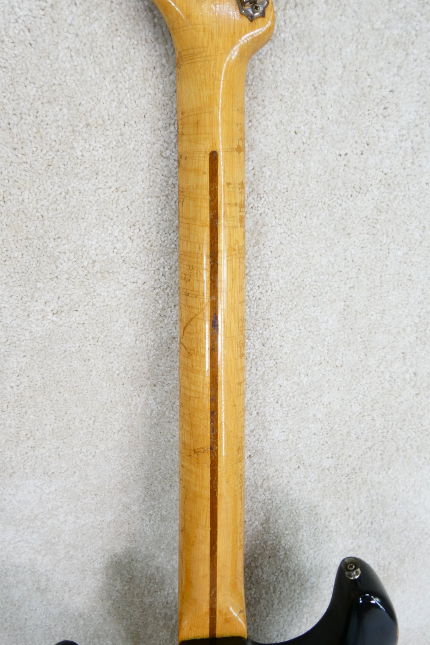 Fender  Stratocaster 1958 - Black Krylon  Newer Tweed Hardshell Case