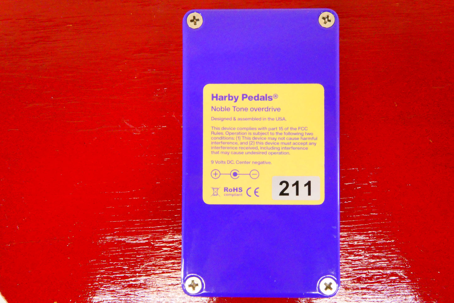 Harby Pedals Noble Tone 2023 - Present - Purple