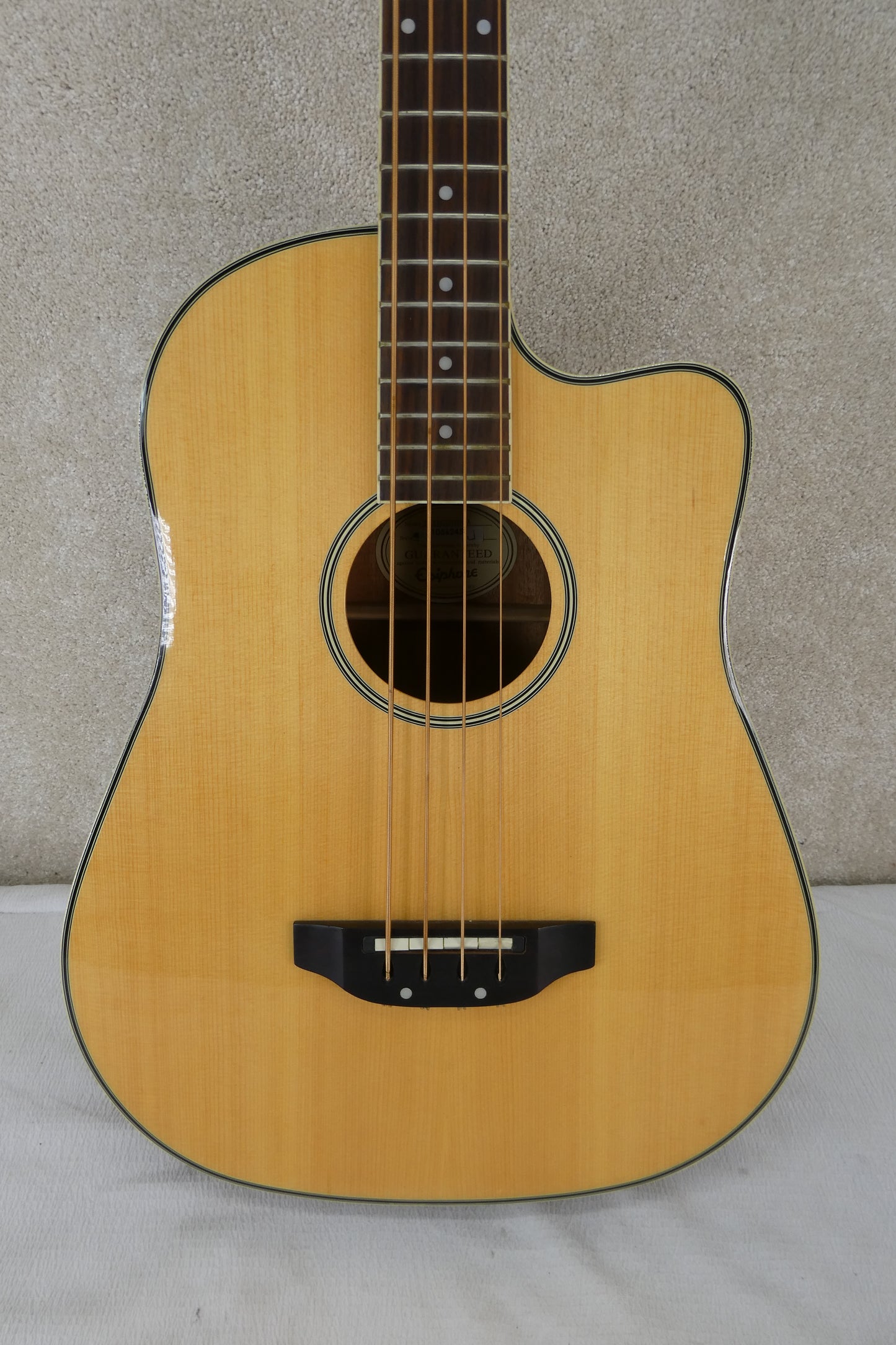 Epiphone El Segundo Acoustic Electric Bass Guitar - Natural