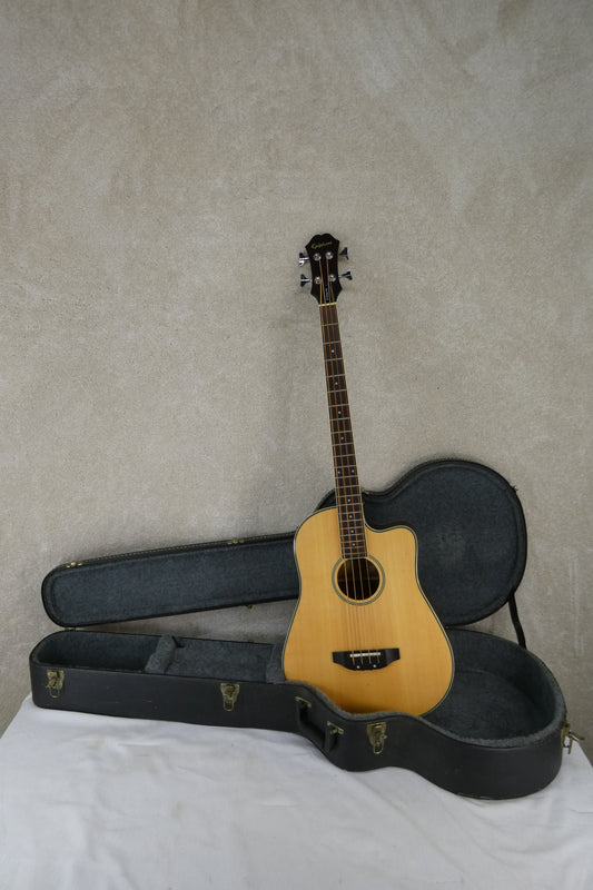 Epiphone El Segundo Acoustic Electric Bass Guitar - Natural