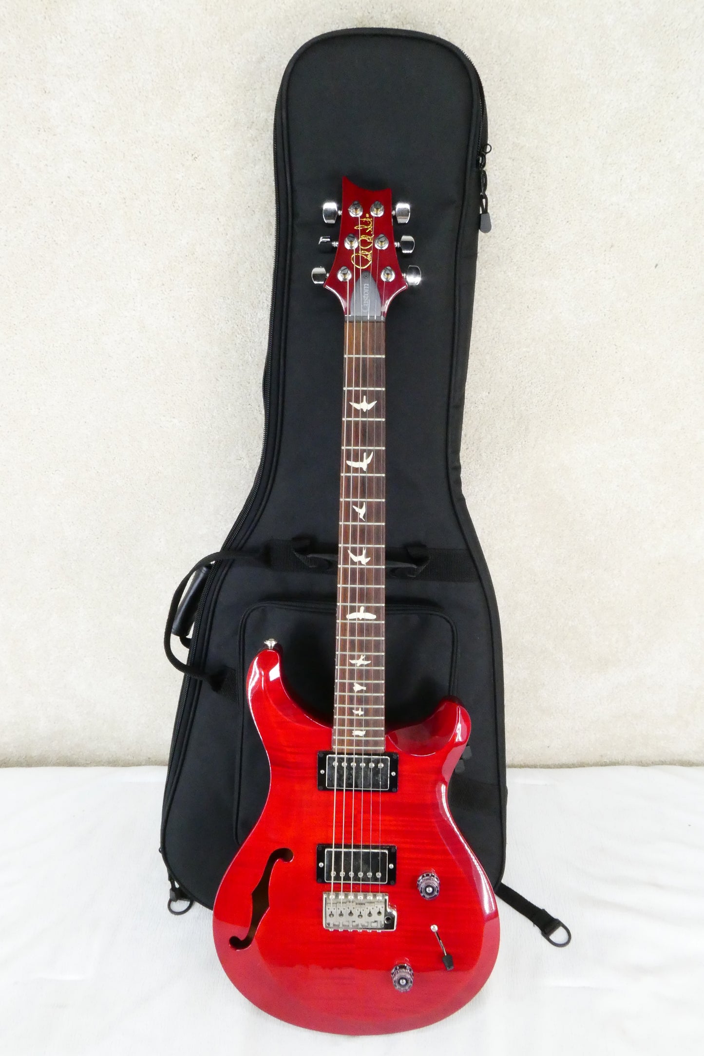 PRS S2 Custom 22 Semi Hollow Trans Red  with PRS Gig Bag