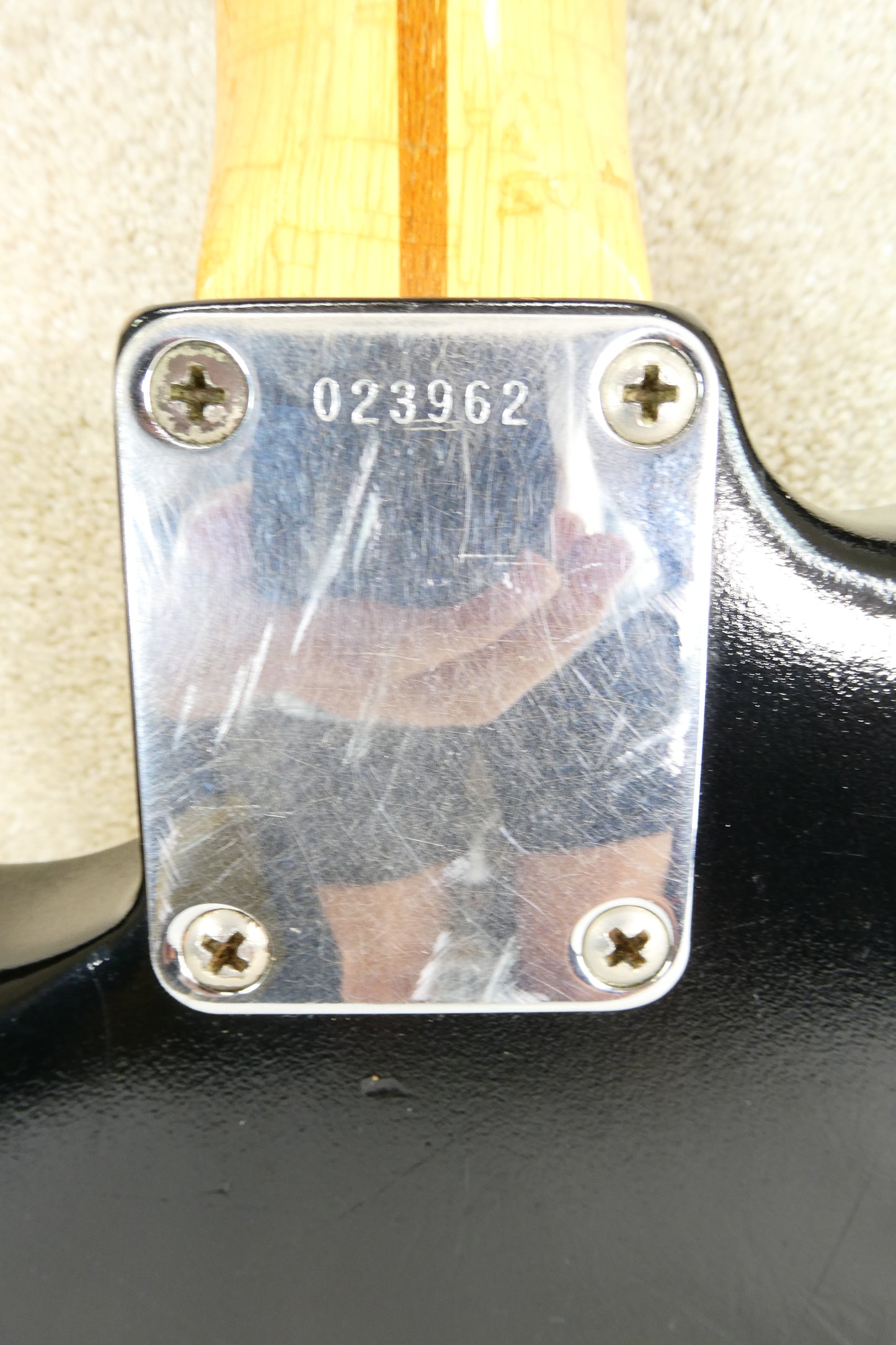 Fender  Stratocaster 1958 - Black Krylon  Newer Tweed Hardshell Case